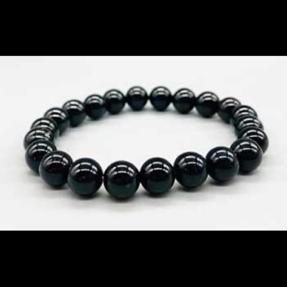 Black Tourmaline Stretch Bracelet